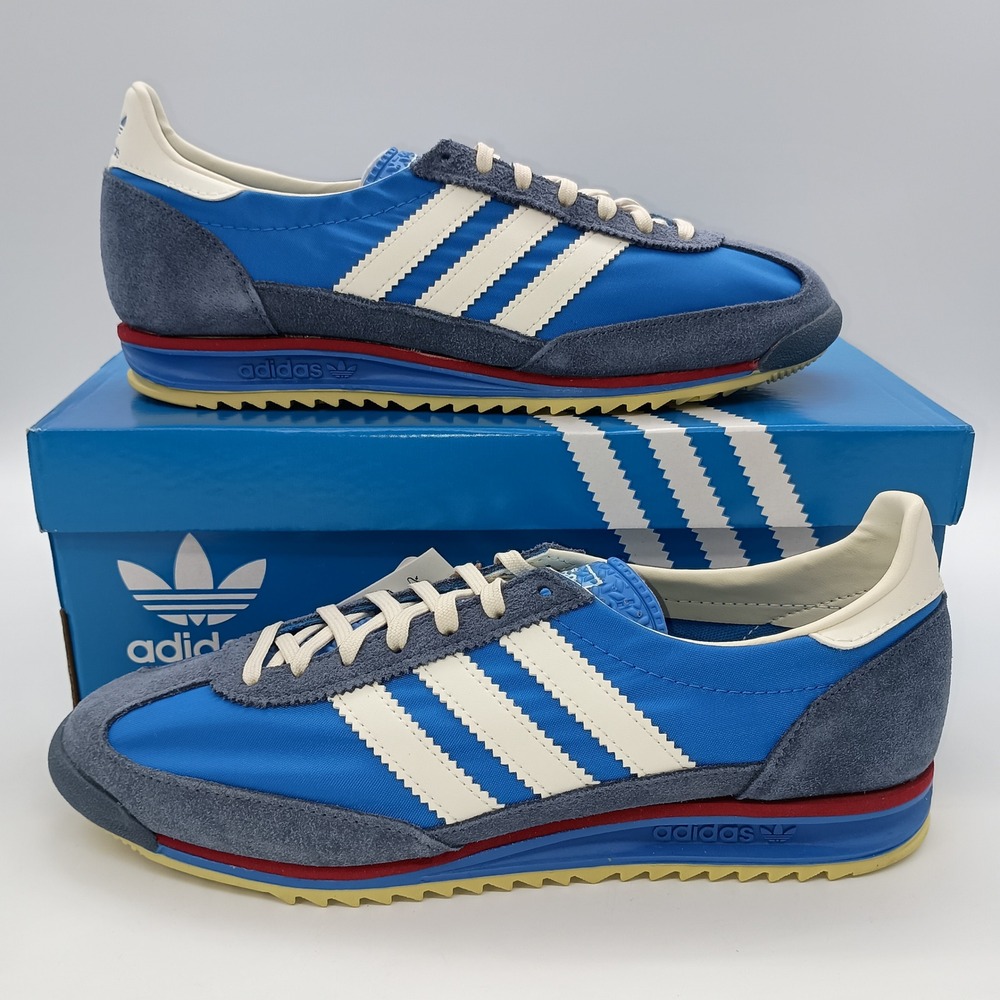 Adidas SL 72 OG W Bluebird Off White Blue Suede Sneakers JS0255 Womens 8.5
